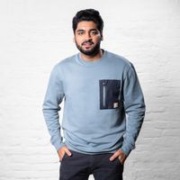 STIER Heavy Crew Sweater en coton biologique duty M sedona sage