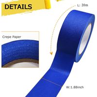 Ruban de masquage de haute qualité, ruban bleu, ruban de masquage, ruban de peinture, ruban multi-usages, 48 mm x 20 m x 4