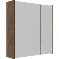 Saniclass Holz Frame Armoire de toilette - 60x63x16cm - incluant panneaux latéraux - Walnut pure