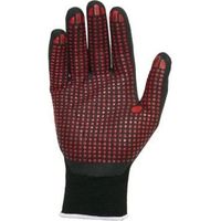5112/9 "AGILITY DOTS" GUANTE NYLON/LICRA SIN COSTURAS RECUBIERTO NITRILO FOAM,PUNTOS NITRILO T-9 - JUBA