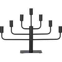 LED-Fensterleuchter "Pix", 7-flammig, schwarz