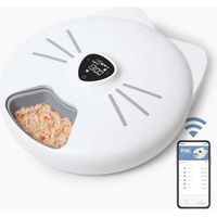 Distributeur de repas pour chat connecté - CATIT - PIXI SMART - 6 x 170ml - Ecran tactile LCD - Avec Blocs réfrigérants
