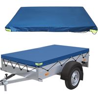 Flat tarpaulin for trailer - 208 x 114 x 13 cm - Waterproof and tear-resistant - Universal - For car trailers
