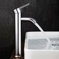 Robinet Lavabo,Salle Bain avec Haut Mitigeur Lavabo pour Lavabo ou Vasque de Salle Bain, Mitigeur Lavabo