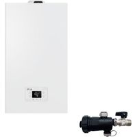 Riello Caldaia a Condensazione RLT 25 Kis 25 kW 20213293 LowNox GPL Completa Di Kit Fumi e Defangatore Omaggio KIT COASSIALE