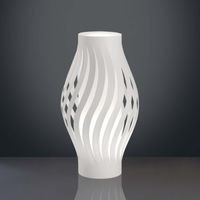 Tragbare Lampe aus Polilux mit integrierter HELIOS White LED Durchmesser 22x h40 cm