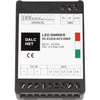 DLX1224-4CV-DMX Led Dimmer DMX512 4 Canali RGB RGBW