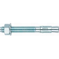 Index – Goujon d'assemblage zingué 14x145 – Lot de 25 unités – Fixations pour béton armé et bois dur – Vissage rapide en série