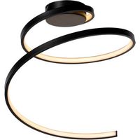 Plafoniera LED a spirale nera Lucide Maxence 24W 3000K