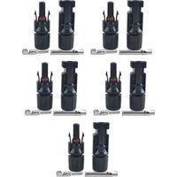 Connecteur photovoltaïque panneau solaire câble photovoltaïque 5pcs