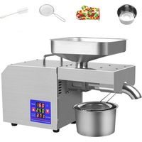 Presse à huile de graines automatique CHIGOODS 1,5 kW en acier inoxydable avec contrôle de température