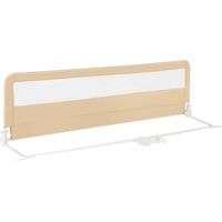 Barrière de lit pliante de 180 cm avec sangles de sécurité, beige