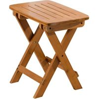 Tabouret pliable portatif, tabouret en bois, tabouret de jardin extérieur en bois