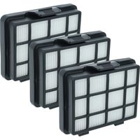 vhbw 3x Filtre compatible avec Medion MD 17971 aspirateur filtre de sortie d'air, noir / blanc