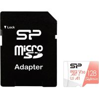 Silicon Power microSDXC Superior 128GB V30 UHS-1 U3 A1 Speicherkarte + Adapter