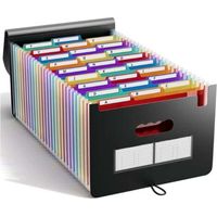 Trieur A4 25 Pochettes/Range Document/Rangement Papier- Trieur Rangement documents Classeur Organiseur Documents Trieur Extensible Accordéon Document