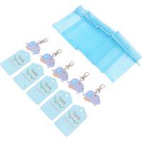 Décoration en silicone pour baby shower, étiquette de remerciement mignonne en forme d'animal, étiquette de remerciement pour baby shower, fête à thème, type C