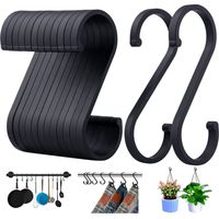 Crochets S, lot de 12 S en forme de Crochet, Crochets S pour les Pots et des Casseroles, des Plantes, des Tasses de café, des Vêtements, des Serviettes dans la Cuisine, la Chambre à coucher, salle de