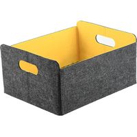 Paniers de rangement en feutre, paniers de rangement en feutre épais, paniers de rangement pliables, boîtes de rangement en feutre