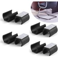 Deslizadores para sillas de 8 piezas, almohadillas para sillas, 24-25 mm de diámetro, para sillas voladizas, protegen suelos de baldosas y parqué y reducen el ruido.