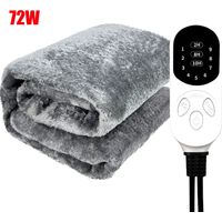 Coperta riscaldata, 150 x 100 cm, coperta riscaldata per auto, coperta elettrica per auto, protezione dal surriscaldamento, fodera in flanella lavabile in lavatrice