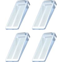 Deurstopper - Rubber - Verstelbaar 3 mm à 90 mm - Transparant - 4 Pièces
