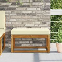 vidaXL Coussin de Siège d'Extérieur Crème 80 x 40 x 8 cm