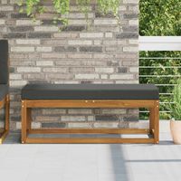 vidaXL Coussin de Siège d'Extérieur Anthracite 115 x 40 x 8 cm