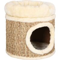 Vidaxl – Maisonnette pour chat avec coussin de luxe 33 cm – En herbe de mer – Refuge douillet pour chats – Confort optimal