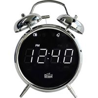 Silva Schneider URW 240 Radiosveglia FM, USB Funzione allarme Nero Cromo