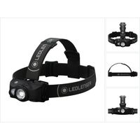 Lampada frontale ricaricabile Ledlenser MH8 da 600 lumen, focalizzabile, impermeabile IPX4, con batteria e cavo di ricarica inclusi