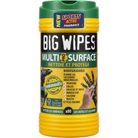 BIG WIPES Boite de 80 lingettes nettoyantes Multi Surface - 2440