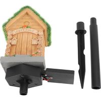 solaire de jardin en forme de maison avec système de