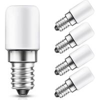 Kühlschrank Lampe, E14 LED Lampe für Kühlschrank 1.5W, 15W Glühlampenäquivalent, Kaltweiß 6000K, 135LM, Nicht Dimmbar, Kleine E14 LED Birne für Dunstabzugshaube, Kühlschrank, Salzlampe, 220V, 4er Pack