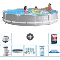 Intex Piscina Prism Frame Rotonda - 366x76 cm - 8-pezzi S32095