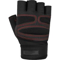 pair of fitness gloves men's and women's sports equipment dumbbell exercise lifting half finger glove training