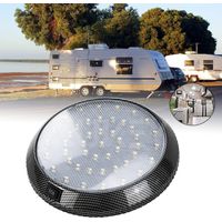 Lampe LED plafonnier dôme 12V – 46 LED blanche – Éclairage intérieur pour camping-car et caravane – Installation simple