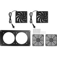 Ventilateur d'extraction solaire double Toivize 2200 tr/min ABS 43,4 CFM pour poulailler et abri