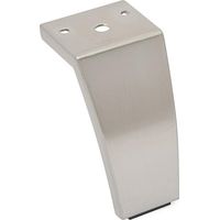 pata metálico penny h100-h120 acabado niquel satinad altura (h) 100