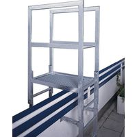 Euroline Attika-Überstieg Aluminium eloxiert
