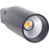 Faretto a binario a LED Klynder Supra 30W 2600lm regolabile Ø8,6x24cm 3000K nero 30000 ore SECOM