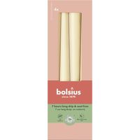 Bougies pointues, lot de 4, avoine beige