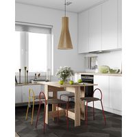 Symbiosis Papillon, Tavolo pieghevole, Rovere naturale 103/67/28x76x73,4 cm