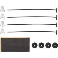Jeffergarden Support universel durable en plastique pour ventilateur électrique, kit de montage de refroidissement, résistant à la chaleur pour voiture et camion