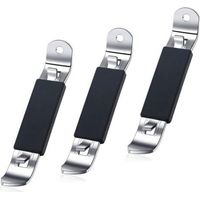 3-Piece Magnetic Bottle Opener Set, Classic Beer Can Opener, Small Stainless Steel Bottle Opener with Magnet for Camping and Travel