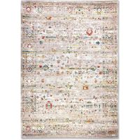 DISEÑO USHAK - ALFOMBRA CLÁSICA ANTICUARIA - Hecha en Bélgica - Acabado a Mano - Antideslizante Natural - 100% Algodón - Delicias Turcas - 140 x 200 CM