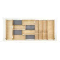 Move Besteckeinsatz Schubkasten Organizer Set 3, Eiche lackiert