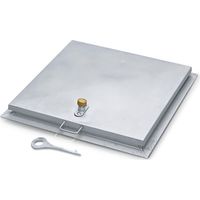 ZARGES Brunnenabdeckung, eckig, Edelstahl V2A (1.4301) 625 x 625 mm