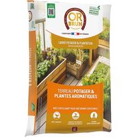 terreau plantes aromatiques et carré potager uab 6 l / nc - or brun