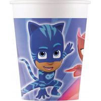 Gobelets en papier PJ Masks 200 ml, lot de 8.